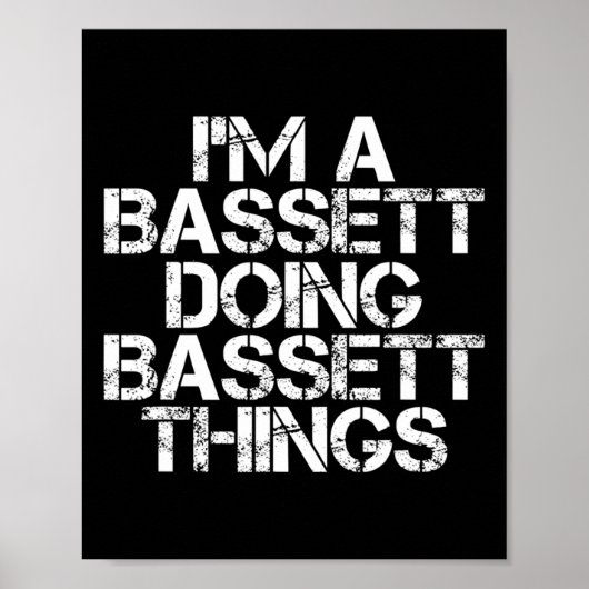 Poster Bett Funny Nom de famille Arbre de famille Anniver (Devant)