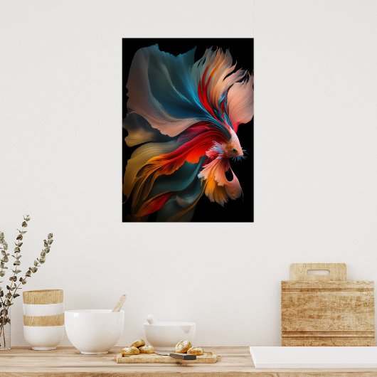 Poster Betta fish (Cuisine)