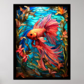Poster Betta fish (Devant)