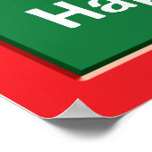 Poster Betta Fish à Noël bulles de joie (Coin)