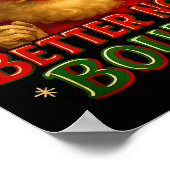 Poster Better Not Boude Funny Cajun Christmas Santa  (Coin)