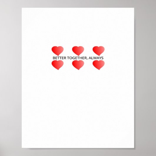 Poster Better Together Always Classic Style  (Devant)
