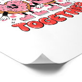 Poster Better Together Coffee Donut Retro Groovy Style (Coin)