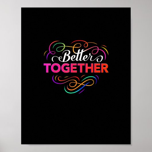 Poster Better Together Minimal Design  (Devant)