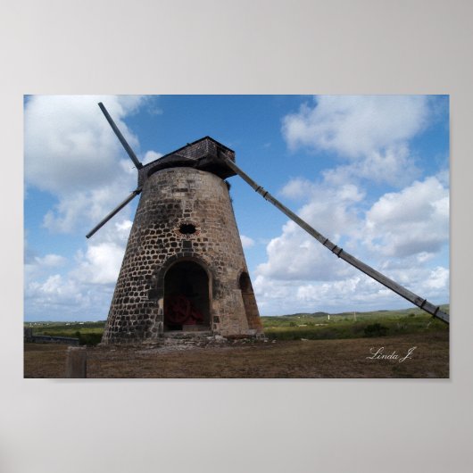 Poster Bettys Hope dans Antigua Canvas Imprimer (Devant)