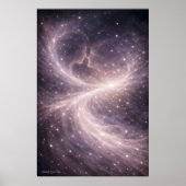 Poster Between Quiet Stars – Dreamy Celestial Love Art (Devant)