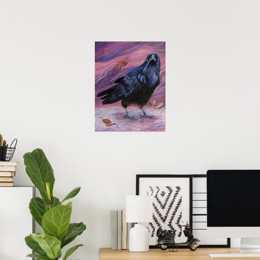 Poster Between Worlds Raven Imprimer par Michaeline McDon (Bureau à domicile)