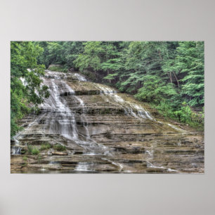 Poster Beurre Chutes, Ithaca, New York