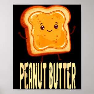 Poster Beurre de cacahuète et gelée amis couple assortis