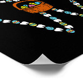 Poster Beurre de dents de Pâques Oreilles mignonnes dents (Coin)