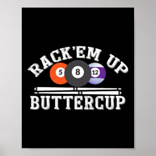 Poster Beurre De Rack Em Up - Billard Pool
