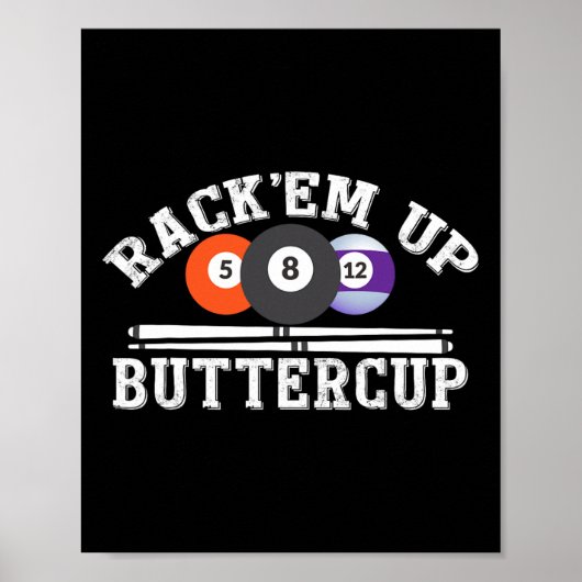 Poster Beurre De Rack Em Up - Billard Pool (Devant)