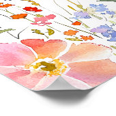 Poster Beurre d'été floral Douche d'anniversaire (Coin)