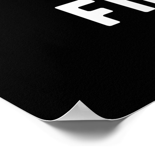 Poster Beurre Doigts Funny Beurre Alimentation Pun Dark B (Coin)