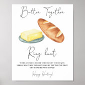 Poster Beurre ensemble Ring chasse nuptiale jeu de douche (Devant)