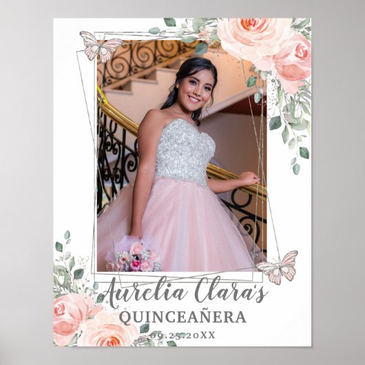 Poster Beurre flou Quinceanera Photo Anniversaire (Devant)