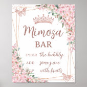 Poster Beurre Rose en fleurs de cerisier Mimosa Bar (Devant)