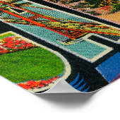 Poster Beverly Hills, Californie - Scènes de grandes lett (Coin)