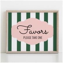 Beverly Hills Pink+Green Party Favoriser le signe