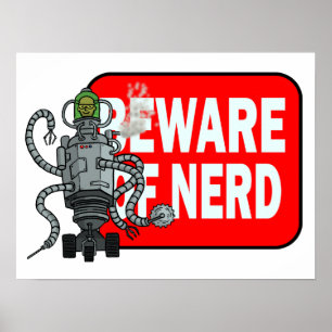 Poster Beware of nerd