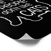 Poster Beware Of People Who Don't Like Cats Funny Fluffy (Coin)