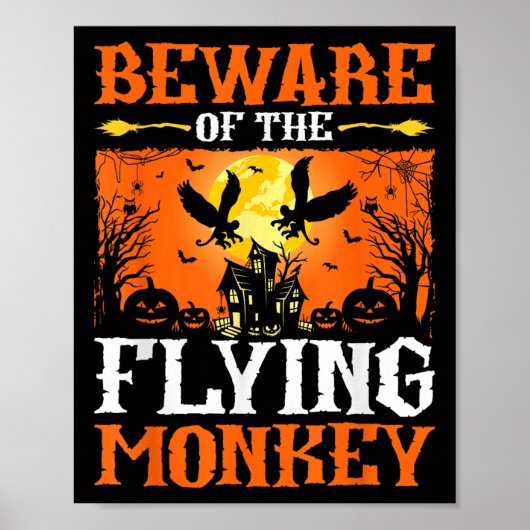 Poster Beware Of The Flying Monkey  (Devant)