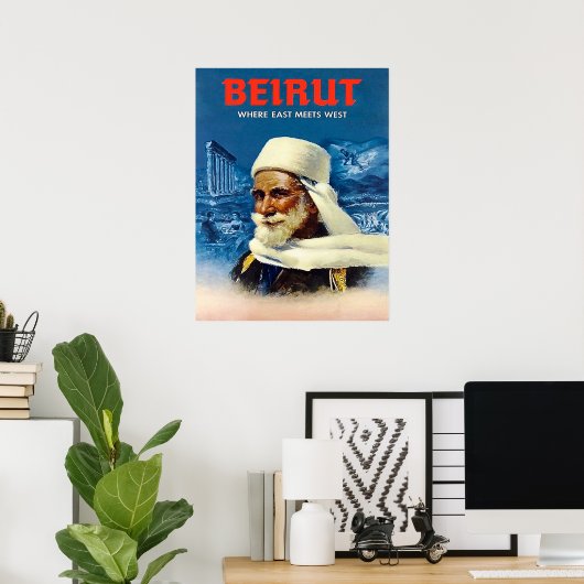 Poster Beyrouth (Bureau à domicile)