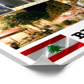 Poster Beyrouth - Mosaïque - Liban - (Coin)