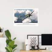 Poster Bf 109G-6 "Erich Hartmann" (Bureau à domicile)