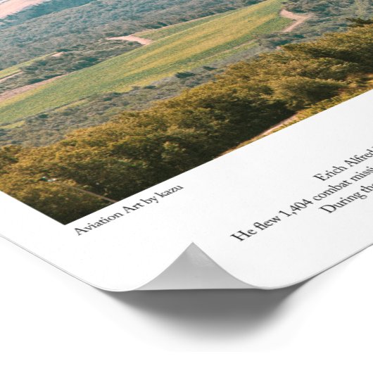 Poster BF 109G-6 "Erich Hartmann" (Coin)