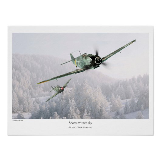 Poster BF 109G "Erich Hartmann" (Devant)