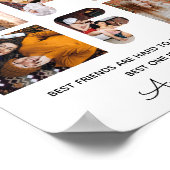 Poster BFF meilleur ami chic photo moderne Collage (Coin)