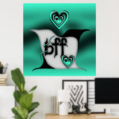 Poster bff ~ tourterelles (Bureau à domicile)