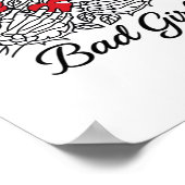 Poster Bgm Bad Girl II Classic - Squelette Mains de coeur (Coin)