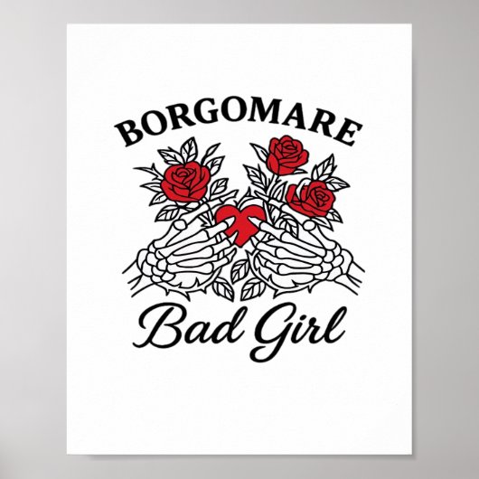 Poster Bgm Bad Girl II Classic - Squelette Mains de coeur (Devant)
