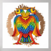 Poster Bherunda bird (Devant)