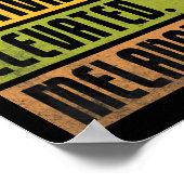 Poster Bhm Melanated élevée instruite motivée Afro Bla (Coin)