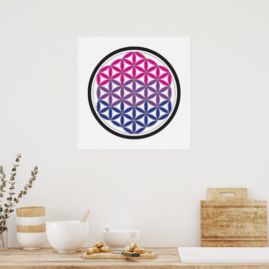 Poster bi géométrie sacrée (Cuisine)