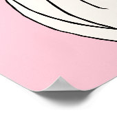 Poster Bianca en rose - 24 x 36 Imprimer (Coin)