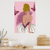 Poster Bianca en rose - 24 x 36 Imprimer (Cuisine)