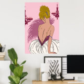 Poster Bianca en rose - 24 x 36 Imprimer (Bureau à domicile)