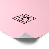 Poster Bianca en rose - Imprimés/Affiches (Coin)