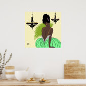 Poster Bianca en vert - Imprimés/Affiches (Cuisine)