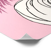Poster Bianca in Pink & Burgundy (Coin)