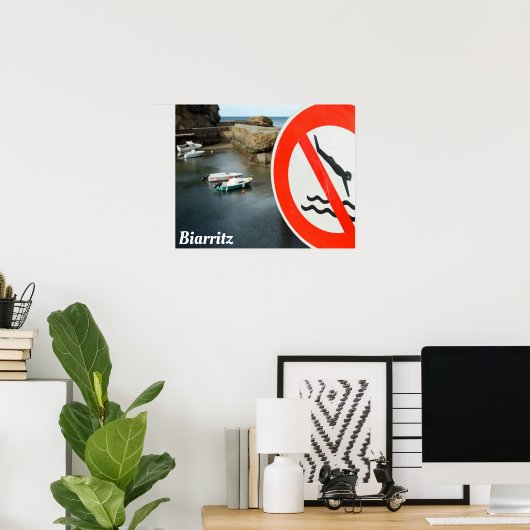 Poster Biarritz (Bureau à domicile)