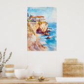 Poster Biarritz Aquarelle 1 (Cuisine)