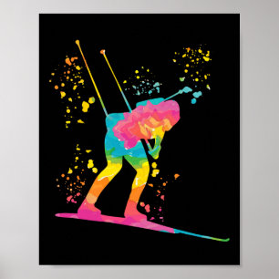 Poster Biathlète Biathlon de ski nordique 21