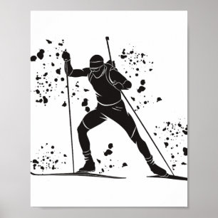 Poster Biathlète Ski nordique Biathlon _27