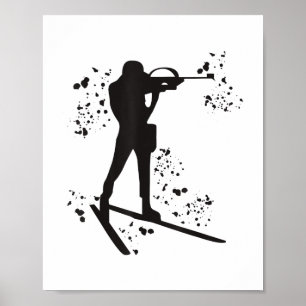 Poster Biathlete Ski nordique Biathlon T-shirt_2.png
