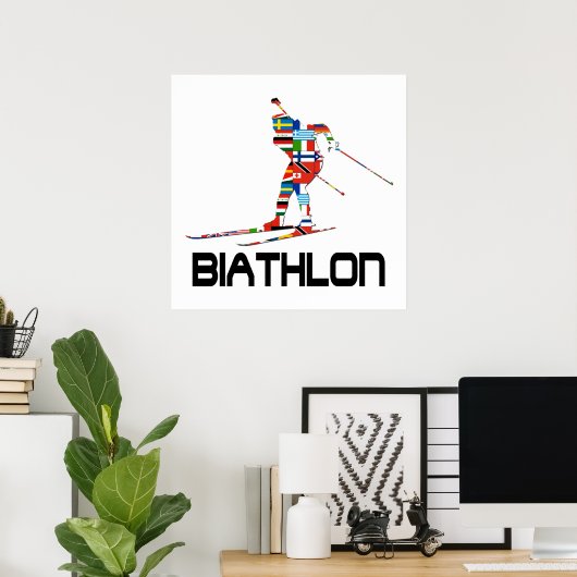 Poster Biathlon (Bureau à domicile)